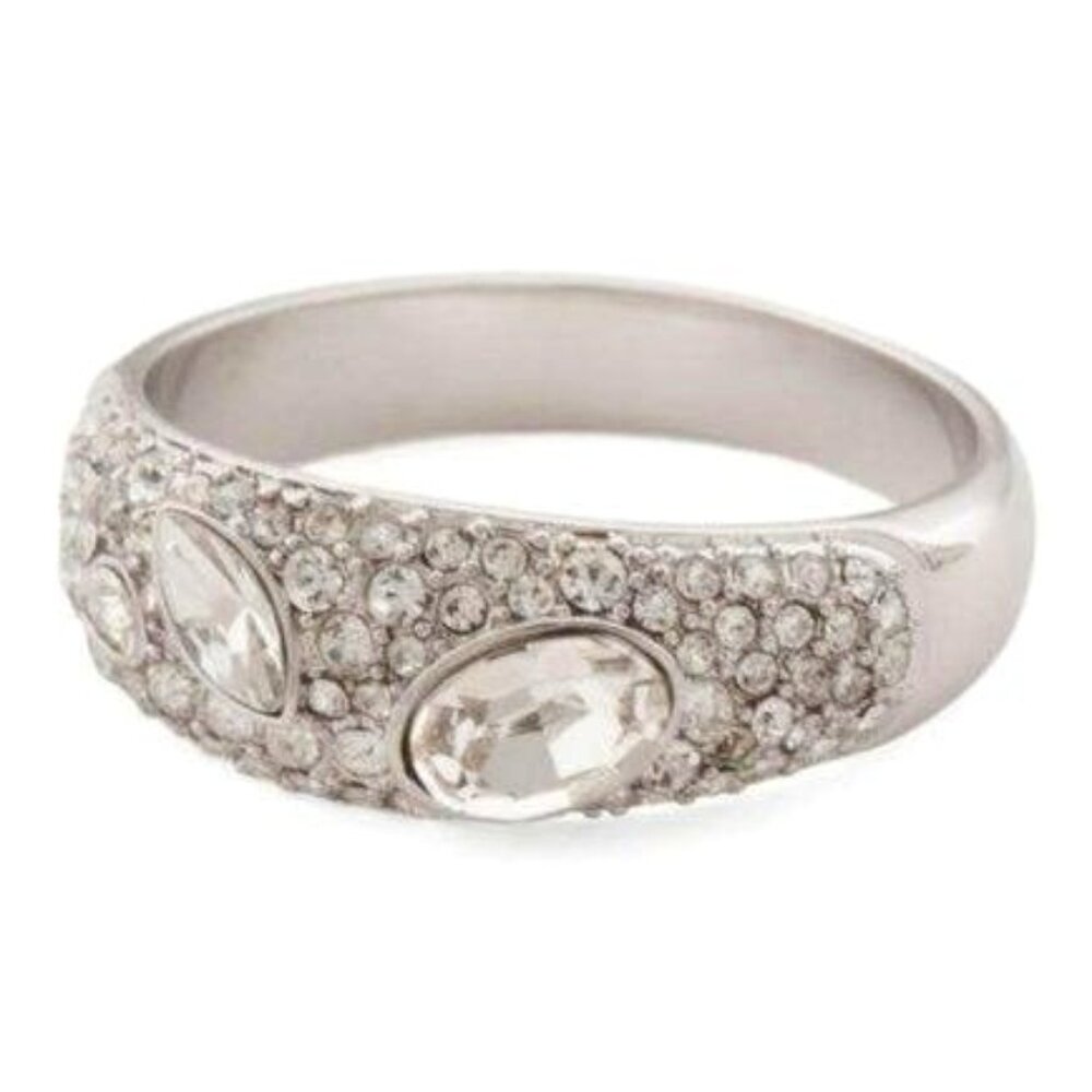 GORJANA Ring 9 Kingston Silver Crystals Bling Vintage Vibe Cocktail Ring - Picture 4 of 13